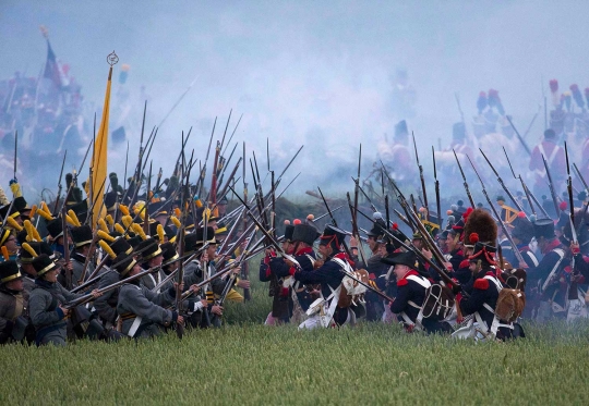 Begini reka adegan perang Waterloo 200 tahun lalu