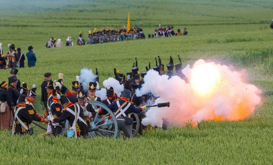 Begini reka adegan perang Waterloo 200 tahun lalu