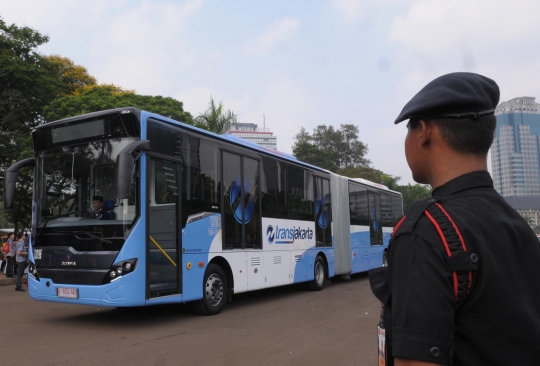 Ini 20 bus Transjakarta baru merek Scania siap layani warga DKI