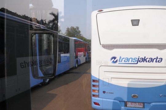 Ini 20 bus Transjakarta baru merek Scania siap layani warga DKI