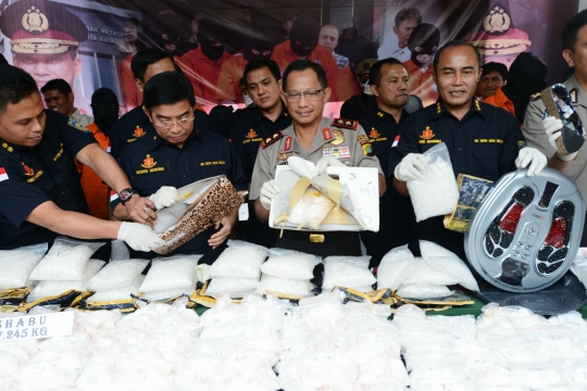 Polda Metro Jaya ungkap komplotan narkoba jaringan Guangzhou