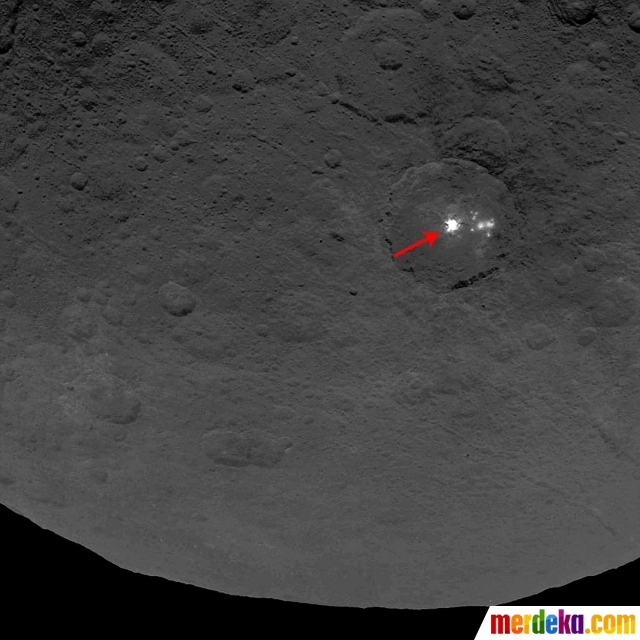 Foto : Ini penampakan cahaya di asteroid raksasa yang 