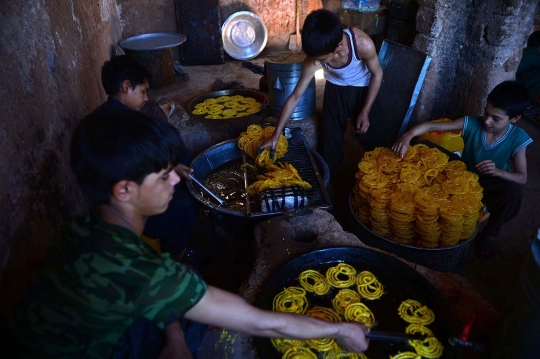 Legitnya Jalebi, hidangan khas Ramadhan di Afghanistan