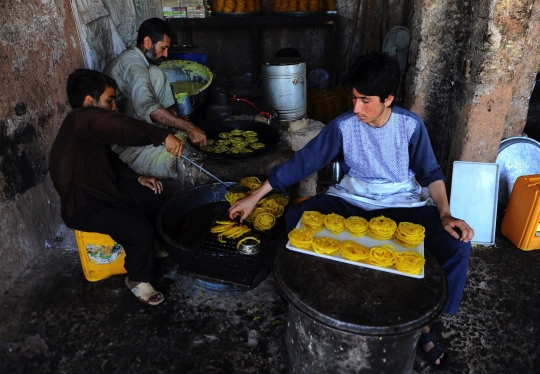 Legitnya Jalebi, hidangan khas Ramadhan di Afghanistan
