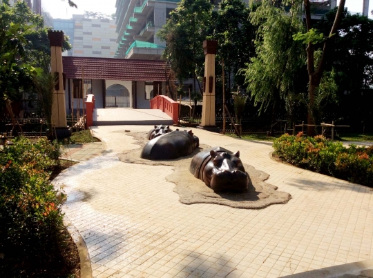 Bersantai dan berekspresi di Taman Potret Tangerang