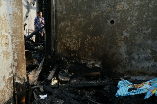 Kak Seto tinjau kantor Komnas Perlindungan Anak yang ludes terbakar