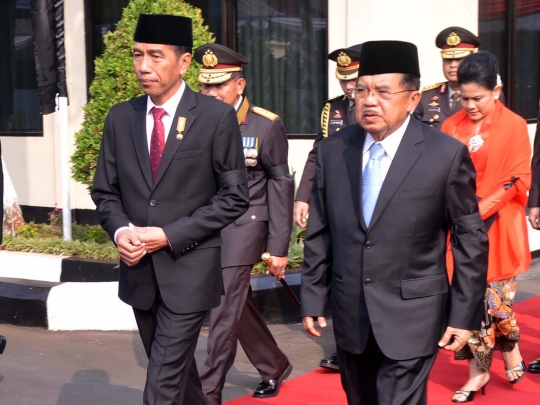 Presiden Jokowi hadiri peringatan Hari Bhayangkara ke-69