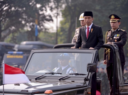 Presiden Jokowi hadiri peringatan Hari Bhayangkara ke-69