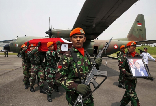 Jenazah korban Hercules jatuh di Medan dipulangkan