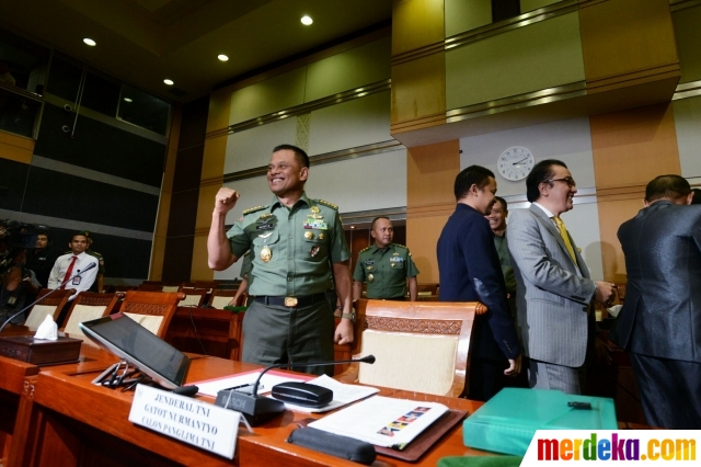 Foto : Calon Panglima TNI sampaikan visi dan misi di 