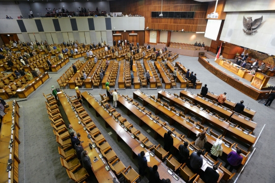 Suasana rapat paripurna bahas dana aspirasi DPR