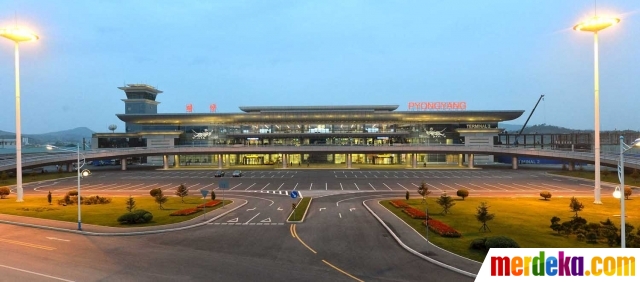 Foto Mengintip kemewahan bandara  baru Pyongyang merdeka com