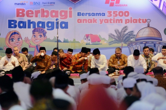 Keceriaan ribuan anak yatim piatu buka puasa bersama Jokowi-JK