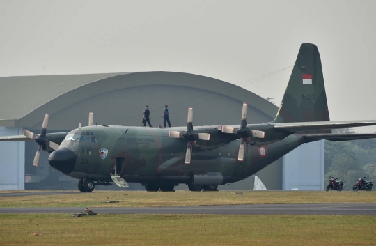 Deretan Hercules C-130 di Lanud Halim Perdanakusuma