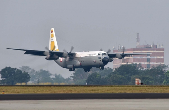 Deretan Hercules C-130 di Lanud Halim Perdanakusuma