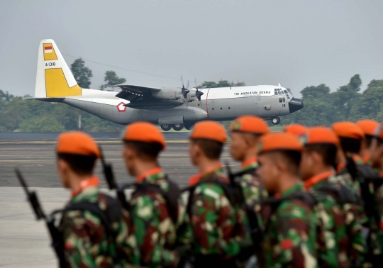 Deretan Hercules C-130 di Lanud Halim Perdanakusuma