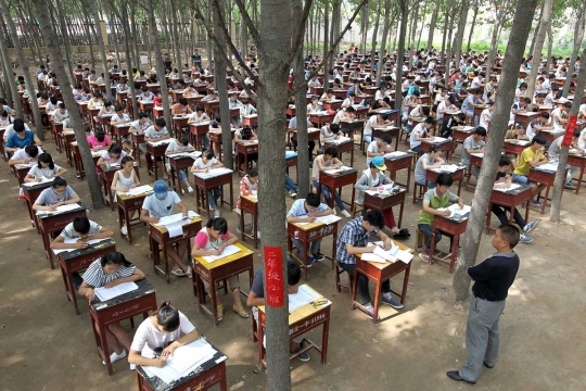 Kurangi stres pada siswa, sekolah di China ini gelar UN di 