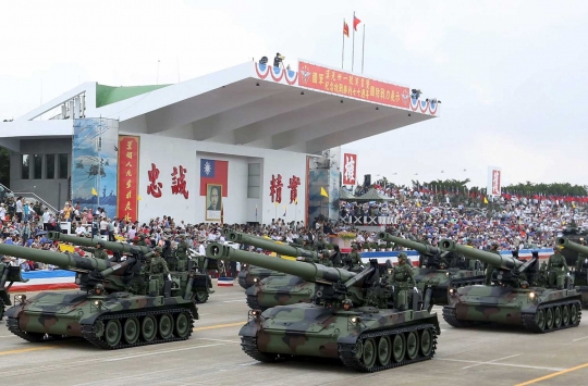 Aksi militer Taiwan unjuk kebolehan dalam latihan tempur Han Kuang