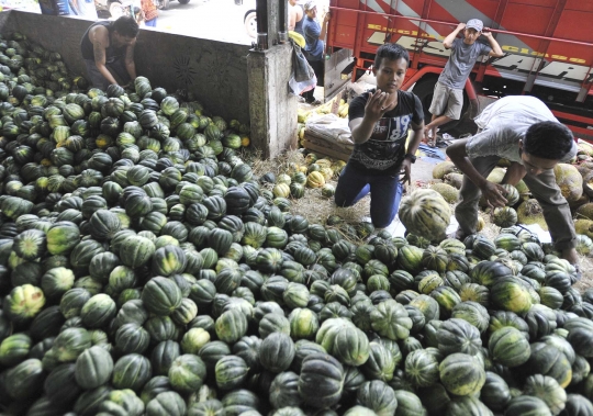 Omzet penjualan blewah di Tangerang menurun 40 persen