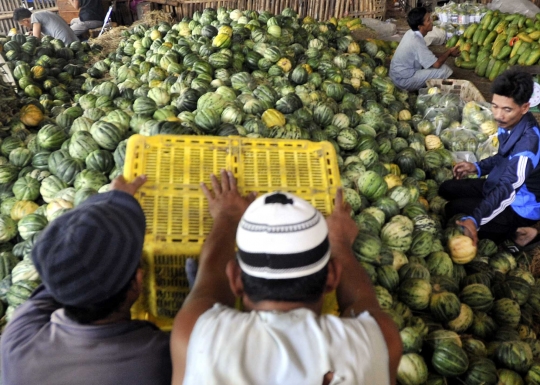 Omzet penjualan blewah di Tangerang menurun 40 persen