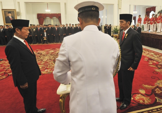 Jokowi pimpin pelantikan Sutiyoso sebagai Kepala BIN
