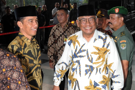 Presiden Jokowi hadiri buka puasa bersama di Gedung KPK