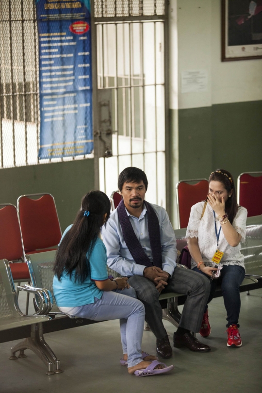 Tangis bahagia Mary Jane dijenguk Manny Pacquiao