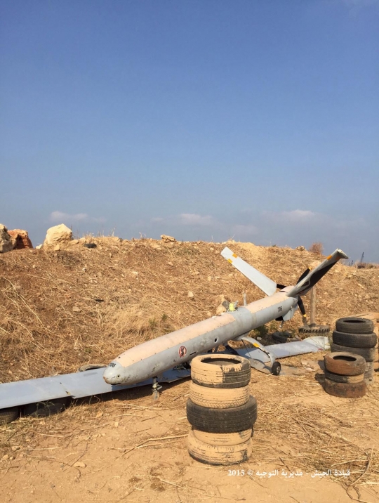 Penampakan drone mata-mata Israel jatuh di perairan Lebanon