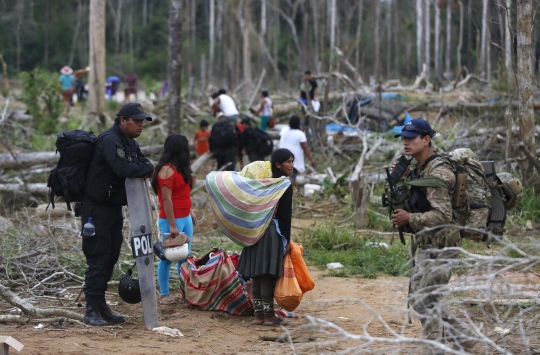 Kamp dibakar polisi, penambang liar di Peru tinggalkan Hutan Amazon
