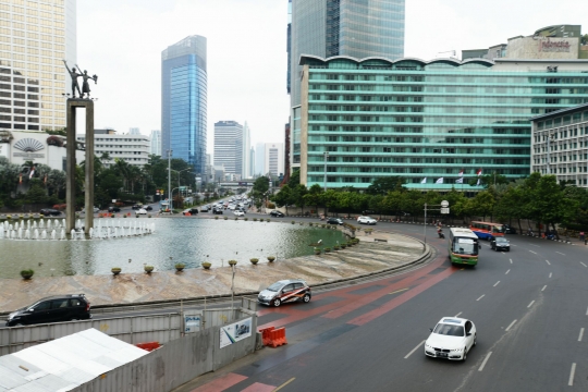 Libur Lebaran, jalan langganan macet di Jakarta kini lengang