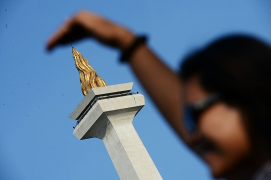 Libur Lebaran, Monas diserbu pengunjung