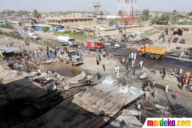 Foto : Tragis, serangan bom ISIS tewaskan 90 warga Irak 