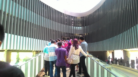 Membeludaknya pengunjung Museum Tsunami Aceh saat Lebaran