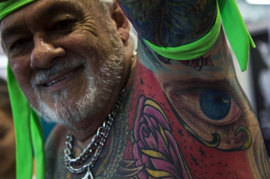 Deretan penggila tato sangar meriahkan Sao Paulo Tattoo Festival