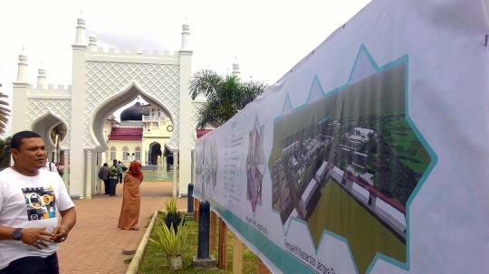 Ini konsep baru Masjid Baiturrahman Aceh, mirip Masjid Nabawi