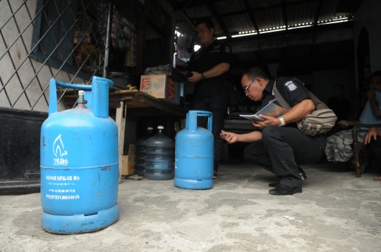 Polisi selidiki temuan dua tabung gas 12 kg yang berisi air