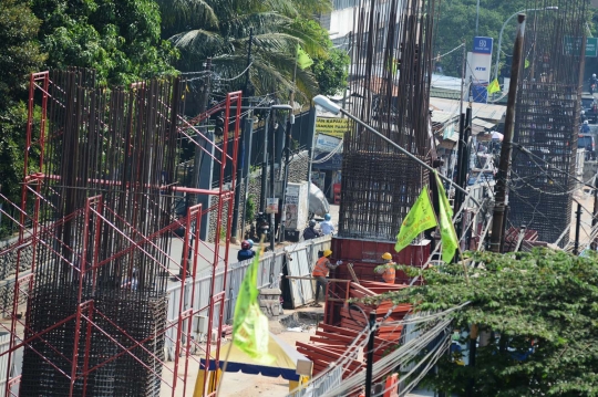 Proyek jalan layang Transjakarta masuki tahap pembuatan rangka pilar