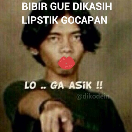 Meme lipstik 500k vs 50k ini bikin ngakak terguling-guling