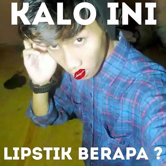 Meme lipstik 500k vs 50k ini bikin ngakak terguling-guling