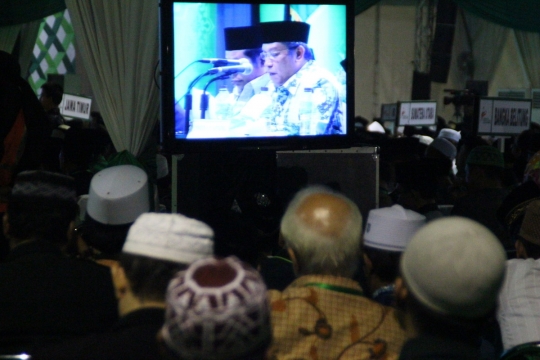 Said Aqil Siroj bacakan laporan pertanggungjawaban PBNU 2010-2015