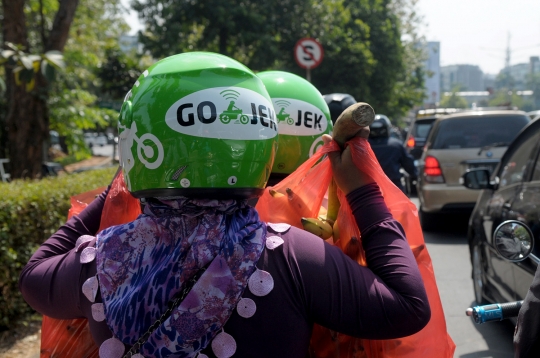 Potret driver Go-Jek tetap eksis meski belum legal