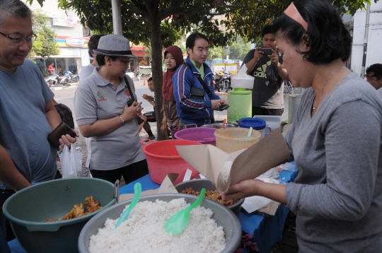 Menlu Retno sarapan nasi uduk di perayaan HUT ke-48 ASEAN