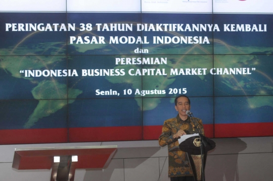 Peringatan Pasar Modal ke-38, Jokowi luncurkan IBCM di BEI
