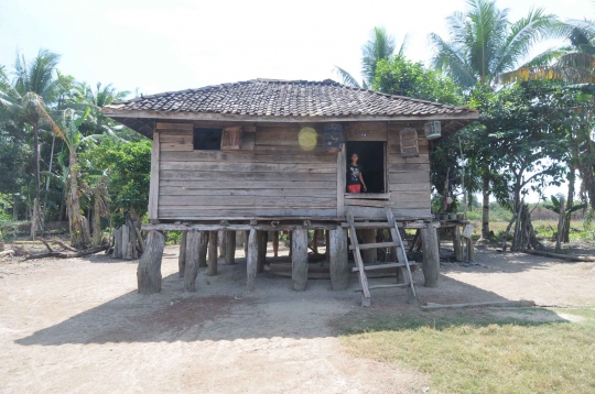 Melihat gaya kuno rumah adat Lampung di Negara Batin