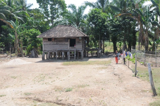 Melihat gaya kuno rumah adat Lampung di Negara Batin