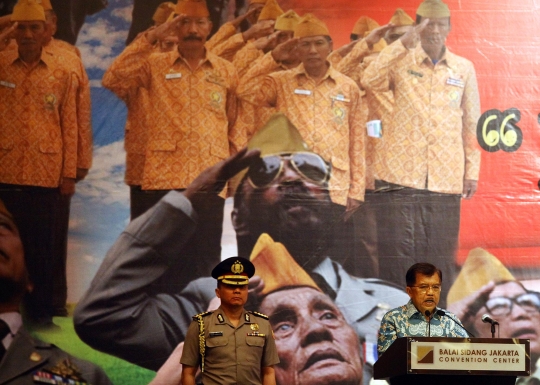 Wapres JK hadiri puncak peringatan Hari Veteran di JCC Senayan