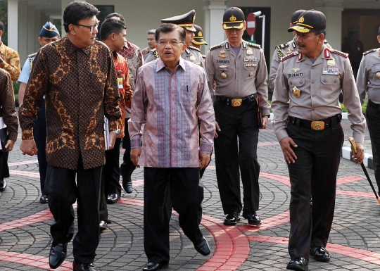 Temui Kapolres se-Indonesia, JK beri arahan soal Pilkada serentak