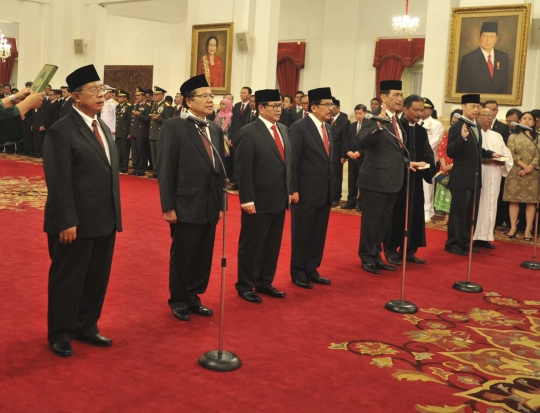 6 Menteri baru hasil reshuffle Kabinet Kerja saat dilantik Jokowi