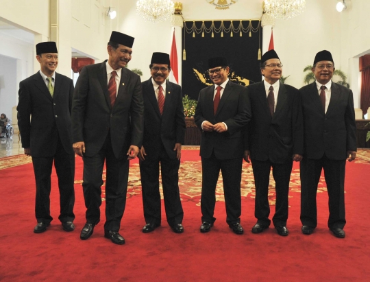 6 Menteri baru hasil reshuffle Kabinet Kerja saat dilantik Jokowi