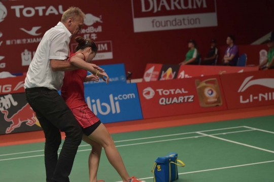 Pebulu tangkis Thailand cedera hadapi Lindaweni Fanetri